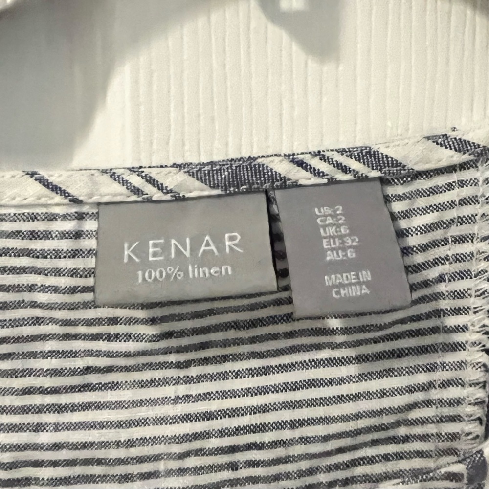 Striped linen dress - Picture 2 of 4